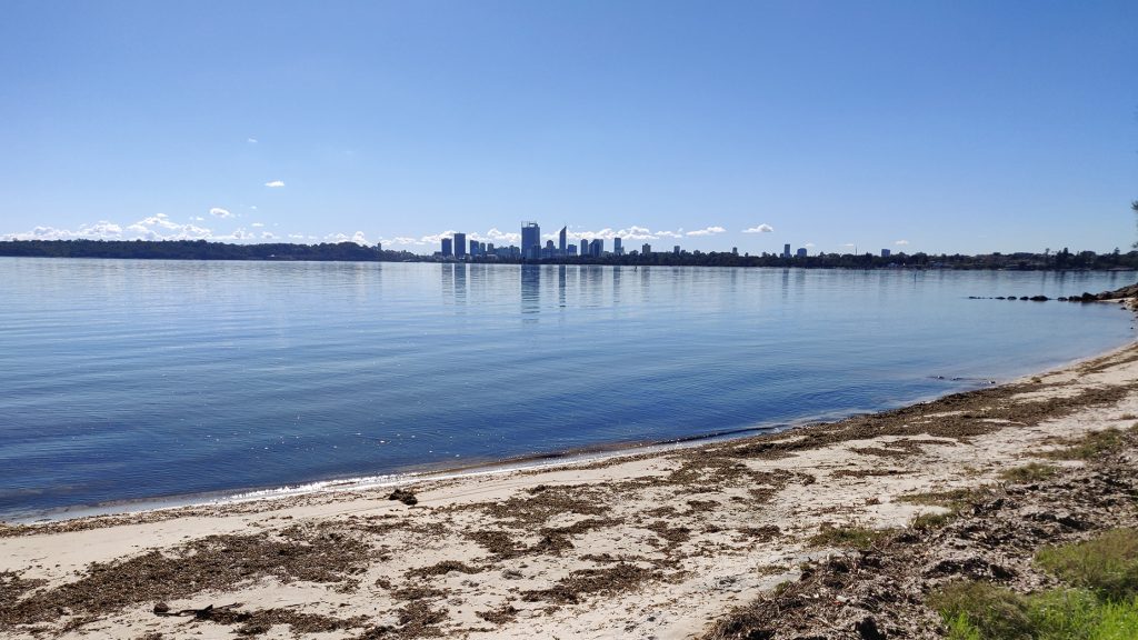 Vue sur la ville de Perth, lors de ma première excursion