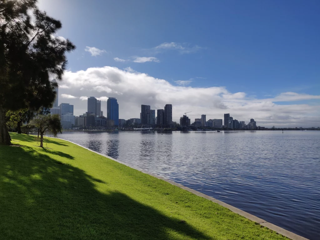 Vue sur la ville de Perth