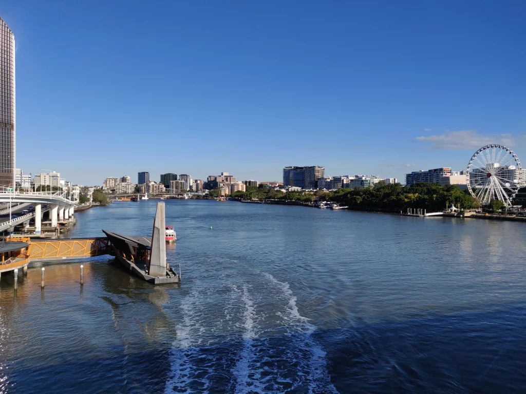 Vue depuis le pont de Brisbane