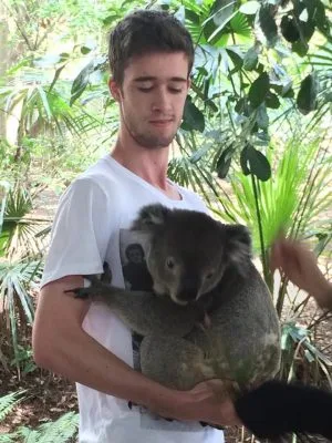 Quand j'ai pu porter mon premier koala !